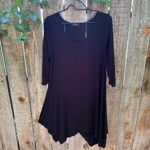 Caralase blouse asymmetrical bottom long sleeve m